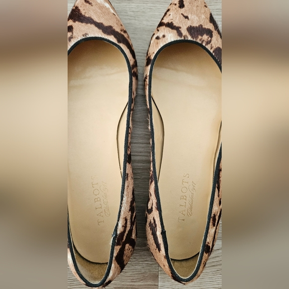 Talbots Calf Hair Pointed Toe Leather Shoes Size 8.5 - Picture 3 of 8